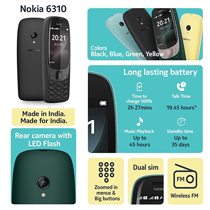 Nokia 6310 DS In Green