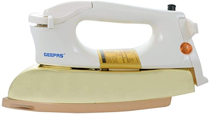 Geepas Dry Iron GDI2750 | reliable performance | lightweight | variable steam settings | safety features | stylish | even heat distribution | Halabh.com