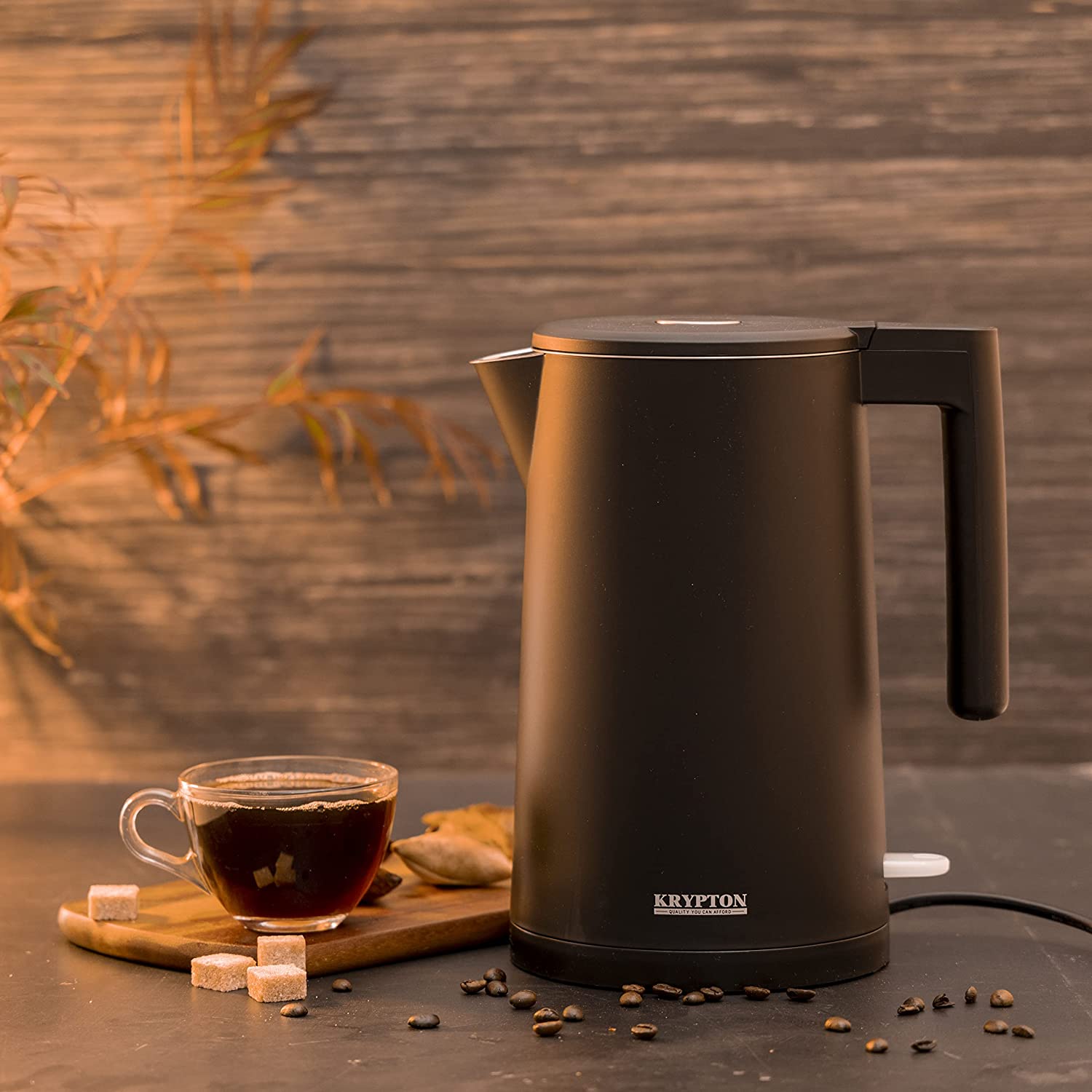 Krypton Double Wall Electric Kettle 1.7litre  Capacity Black