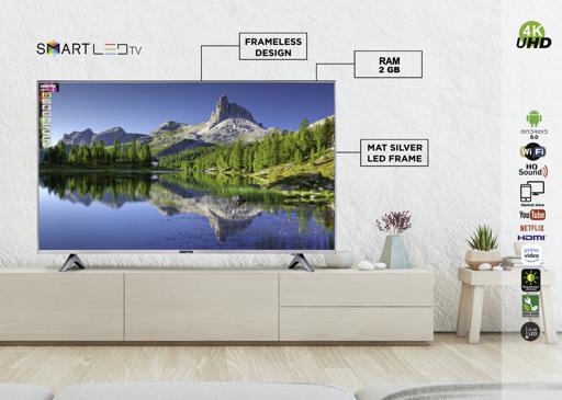 Geepas 55 Smart LED TV With Remote Control | in Bahrain | Halabh.com