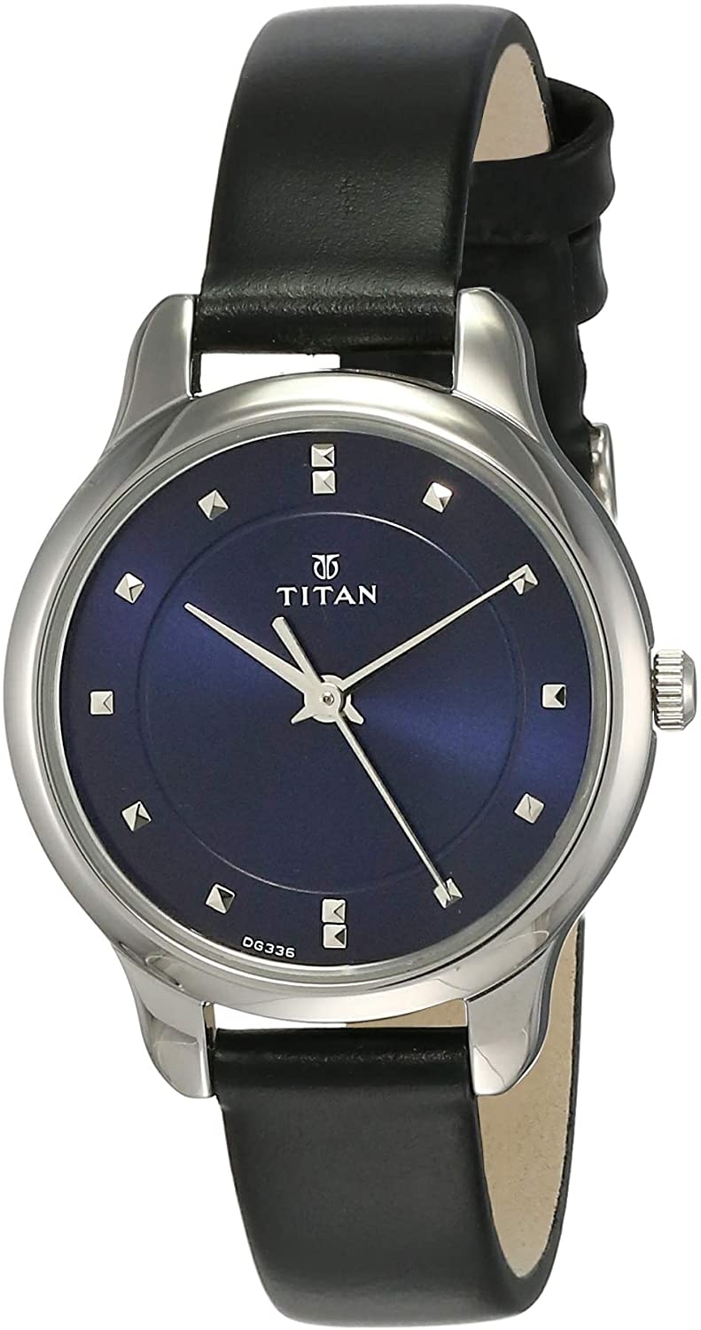 Titan Women's Contemporary Watch 2481SL08 | Leather Band | Water-Resistant | Quartz Movement | Classic Style | Fashionable | Durable | Affordable | Halabh.com
