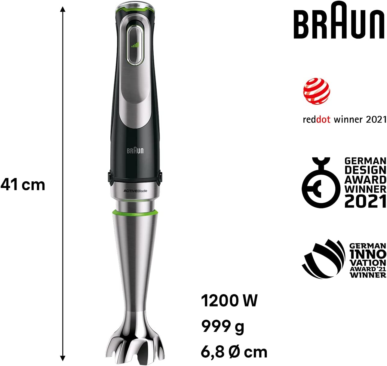 Braun Multi Quick 9 Hand Blender 1200W Black | Kitchen Appliances | Halabh.com