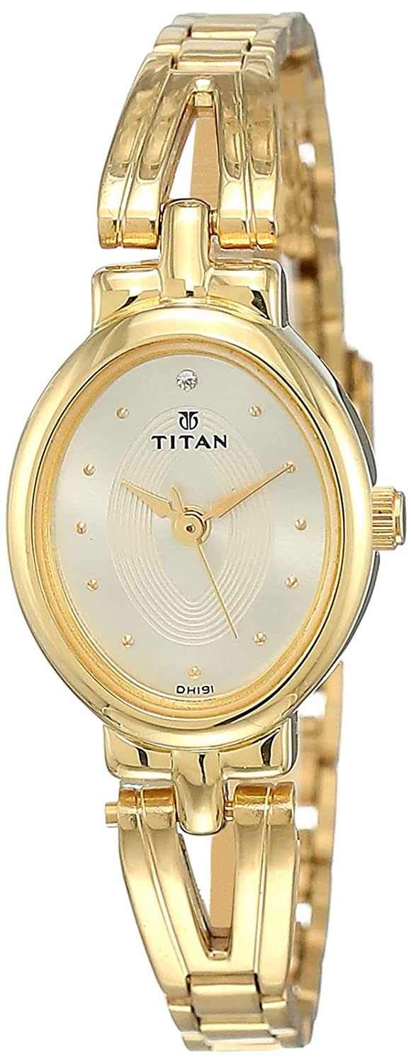 Titan Karishma Analog Women Watch 2594YM01 | Stainless Steel | Mesh Strap | Water-Resistant | Minimal | Quartz Movement | Lifestyle | Business | Scratch-resistant | Fashionable | Halabh.com