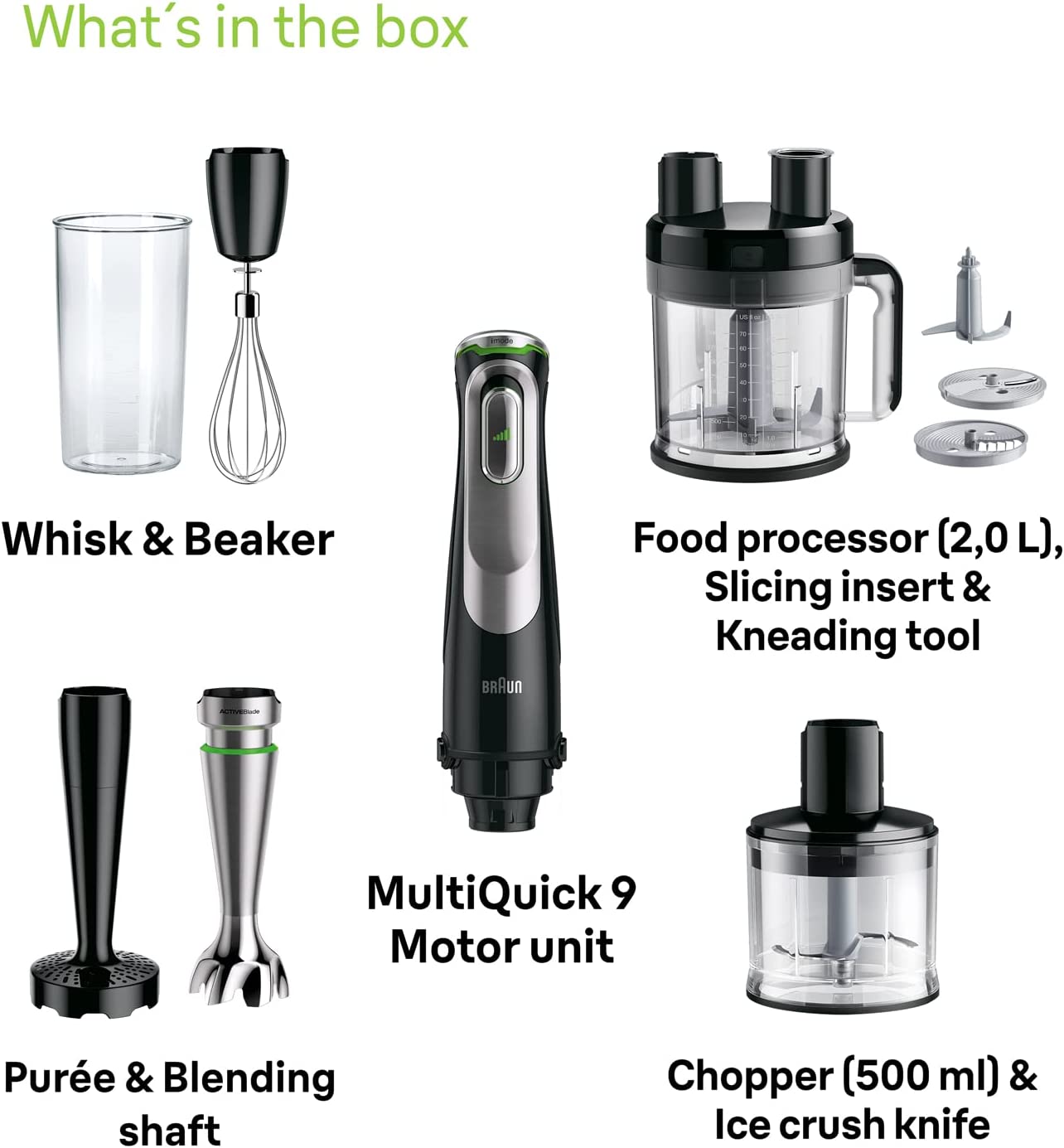 Braun Multi Quick 9 Hand Blender 1200W Black | Kitchen Appliances | Halabh.com