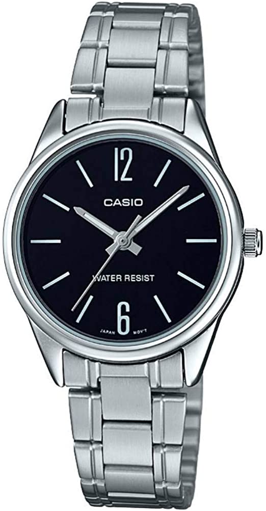 Casio Women's Watch LTP-V005D-1BUDF | Stainless Steel Mesh Strap | Water-Resistant | Minimal | Quartz Movement | Lifestyle| Business | Scratch-resistant | Fashionable | Halabh.com