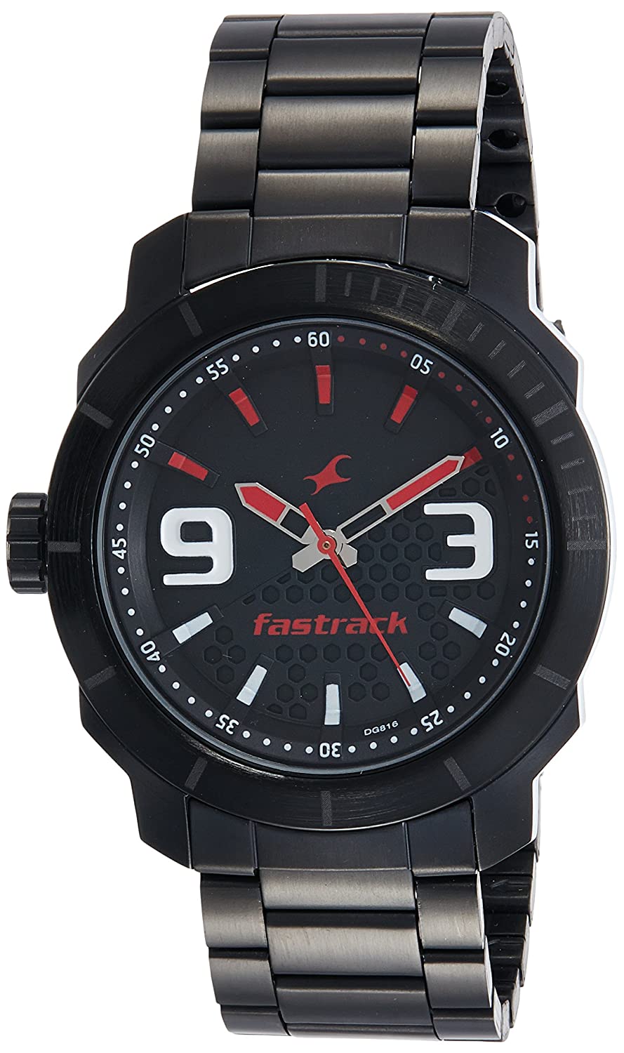 Fastrack Loopholes Analog Men's Watch 3168NM01 | Stainless Steel | Mesh Strap | Water-Resistant | Minimal | Quartz Movement | Lifestyle | Business | Scratch-resistant | Fashionable | Halabh.com