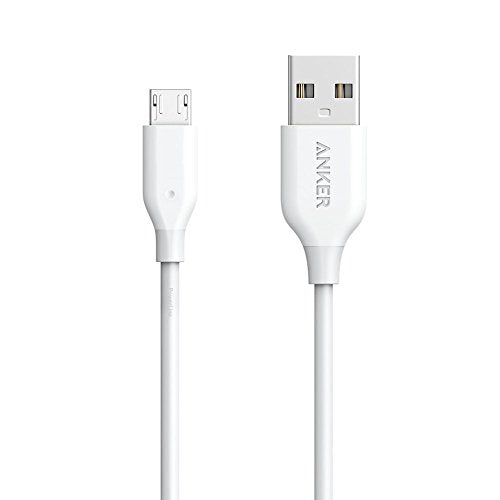 Anker Powerline + Micro USB Cable 6 FT White