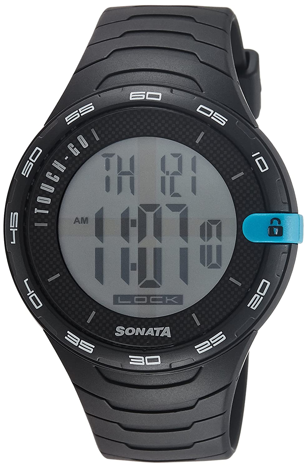 Sonata Digital Men's Watch 77041PP03 | Resin | Water-Resistant | Minimal | Quartz Movement | Lifestyle| Business | Scratch-resistant | Fashionable | Halabh.com