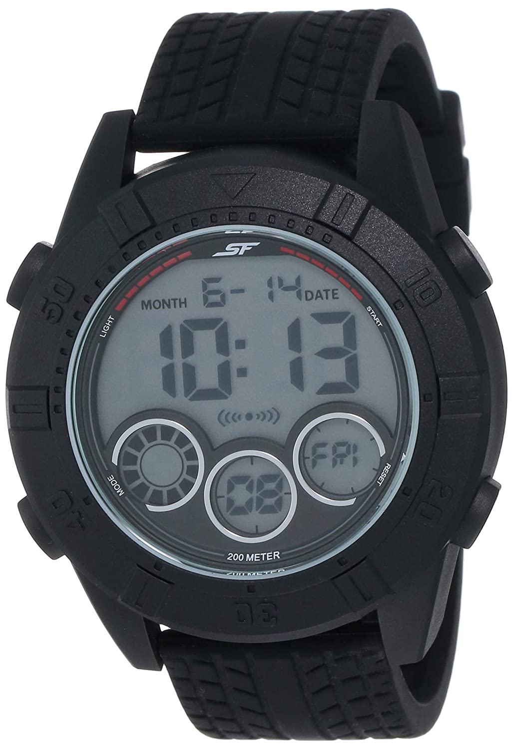 Sonata Analog Black Dial Men's Watch 77038PP04 | Resin | Water-Resistant | Minimal | Quartz Movement | Lifestyle| Business | Scratch-resistant | Fashionable | Halabh.com