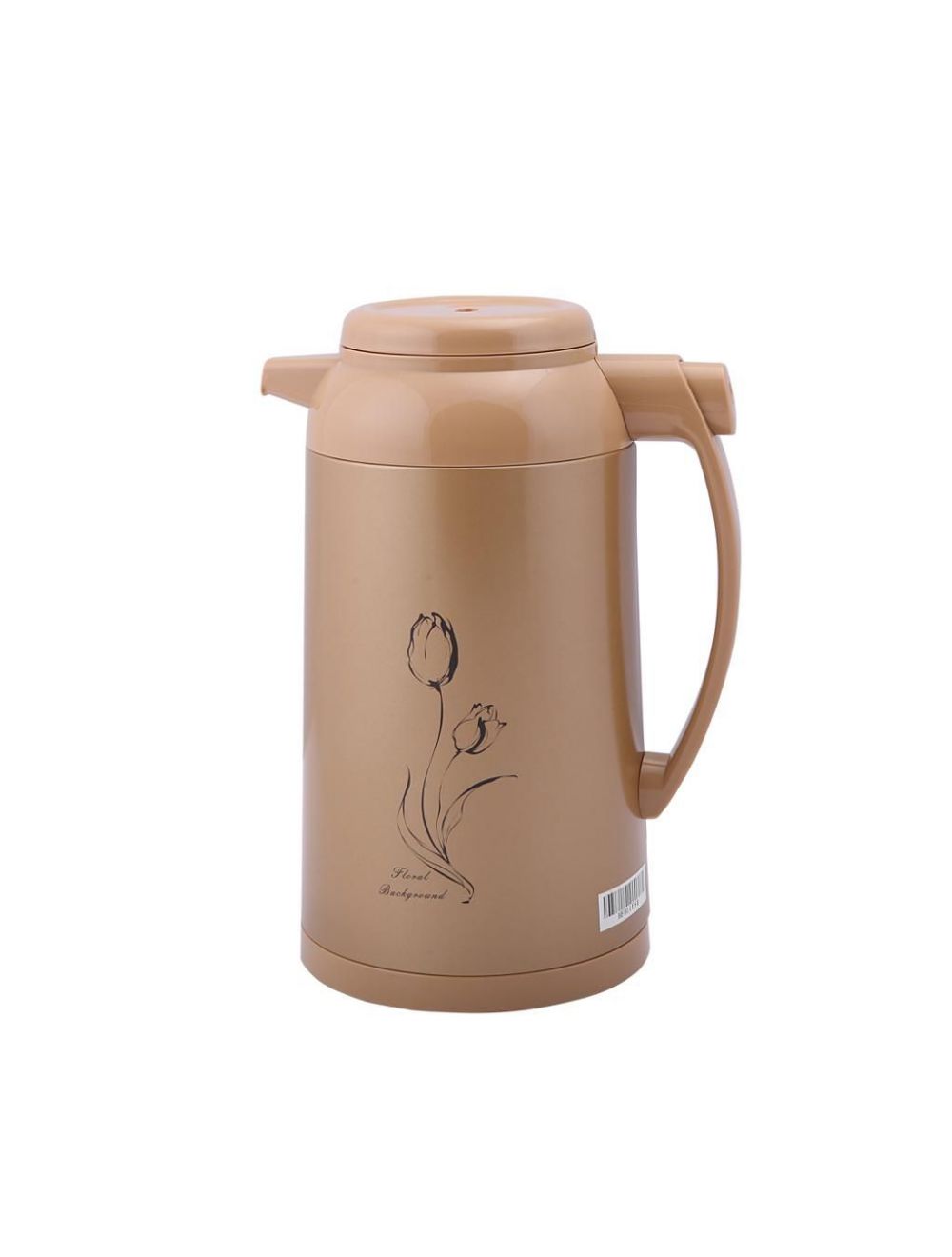 Geepas Hot And Cold Vacuum Flask 1L Gold Brown