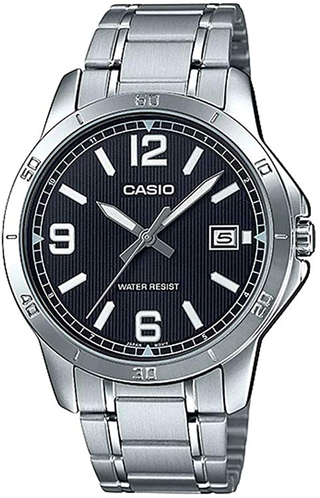 Casio Analog Quartz Silver Stainless Steel Men's Watch | Watches & Accessories | Halabh.com