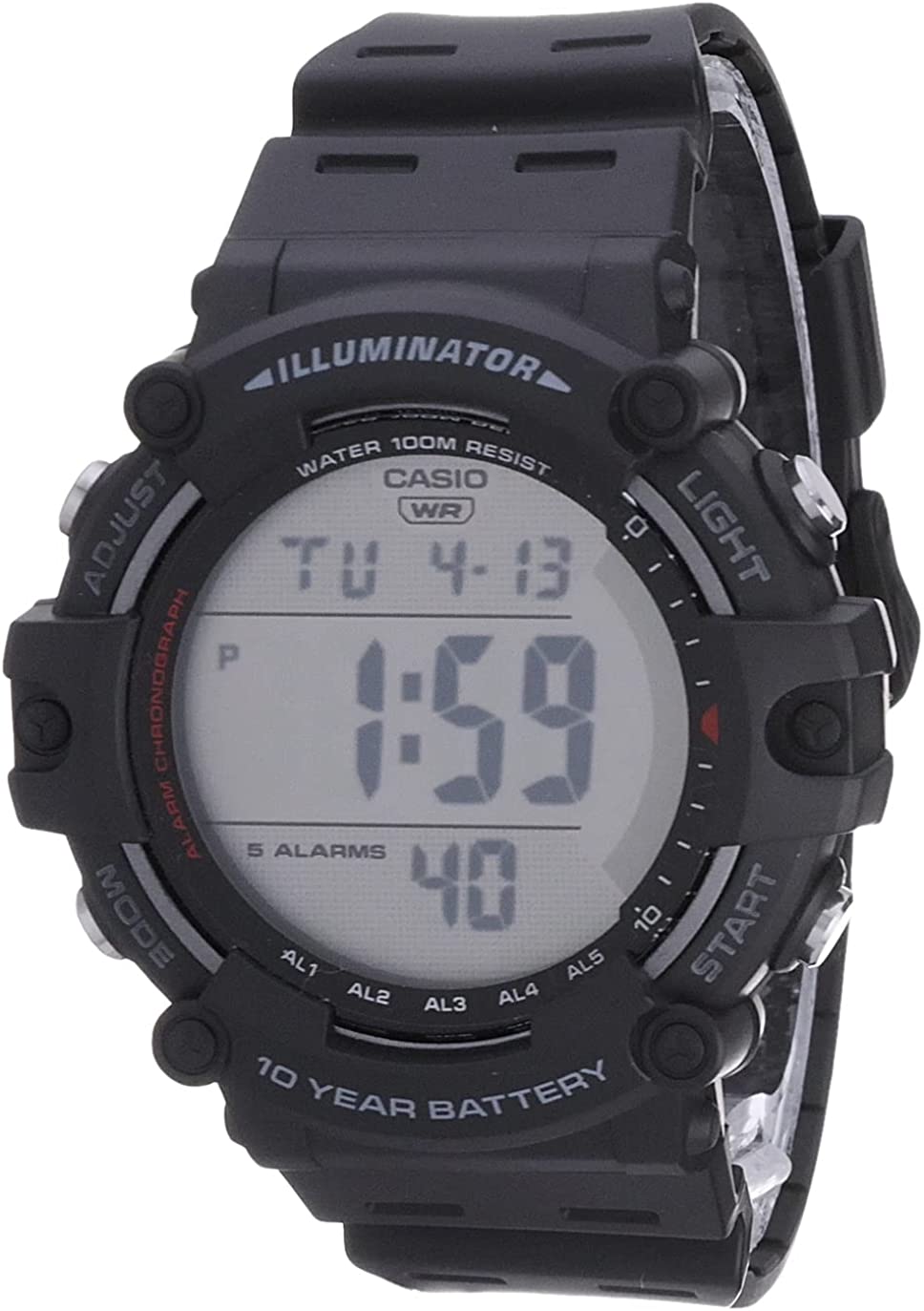 Casio Men's Quartz Watch AE-1500WH-1AVDF | Resin | Water-Resistant | Minimal | Quartz Movement | Lifestyle| Business | Scratch-resistant | Fashionable | Halabh.com