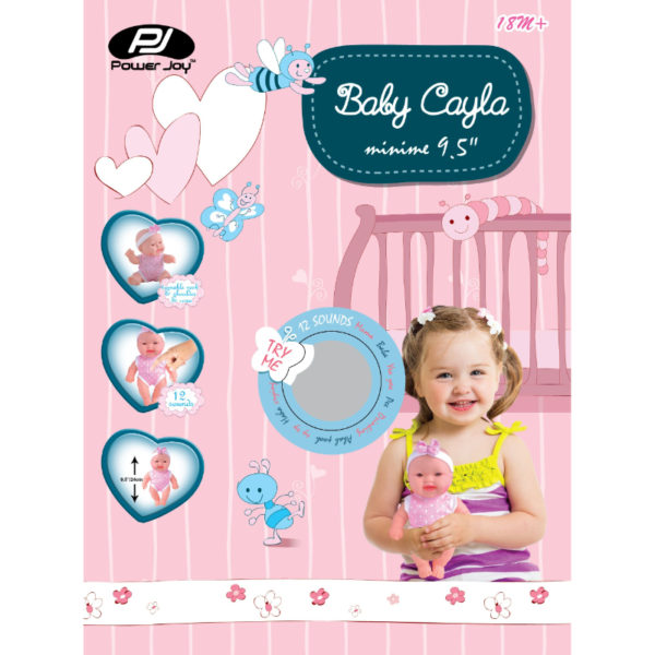 Power Joy Baby Cayla Doll Minimum 23.75 Cm
