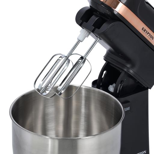 Krypton Stand Mixer 5 Speed Control And Two Steel Bowl Black
