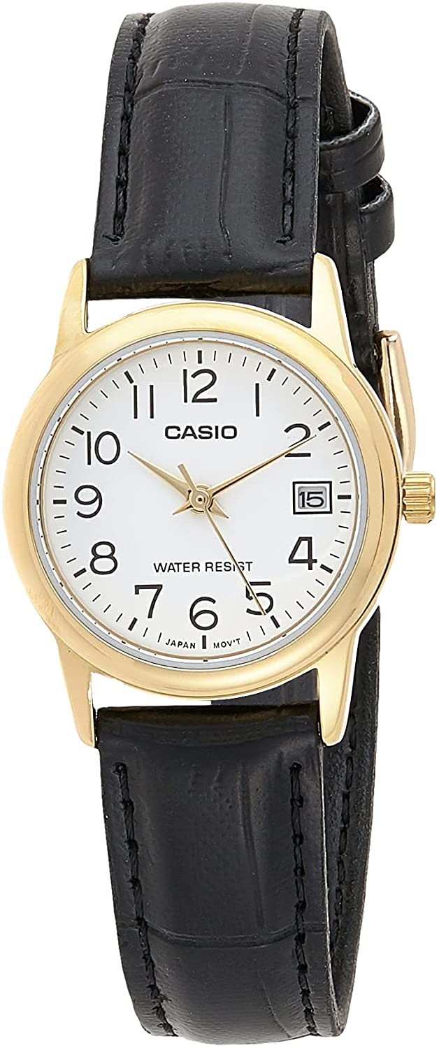 Casio Women's Watch LTP-V002GL-7B2U | Leather Band | Water-Resistant | Quartz Movement | Classic Style | Fashionable | Durable | Affordable | Halabh.com