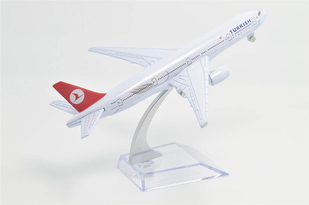 1:400 16cm Turkish Airlines Boeing B777 Metal Airplane Model Plane Toy