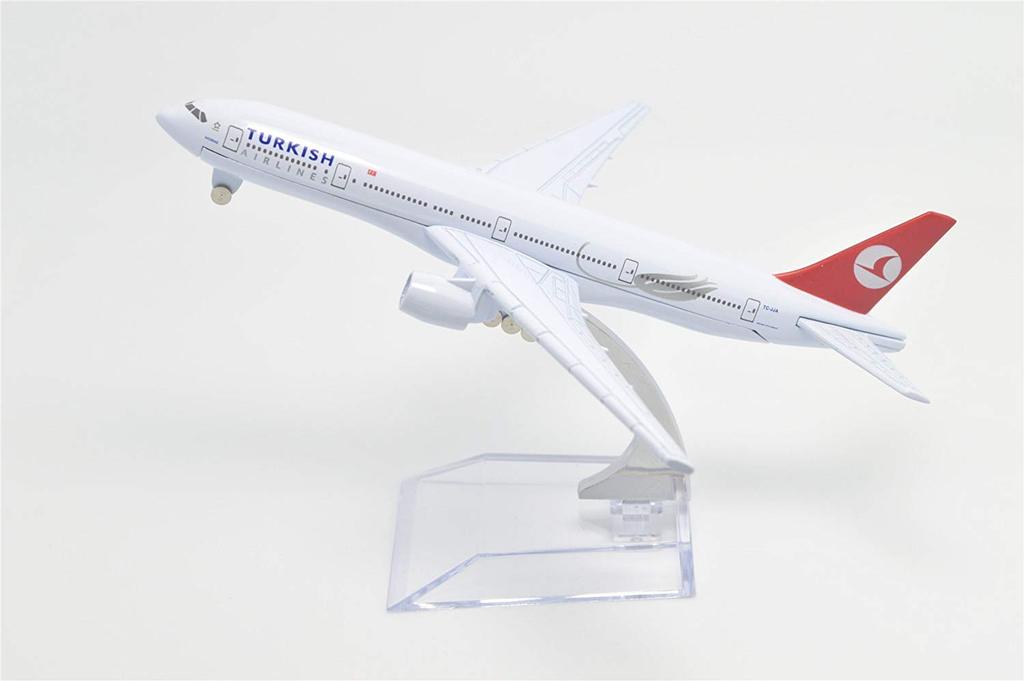 1:400 16cm Turkish Airlines Boeing B777 Metal Airplane Model Plane Toy