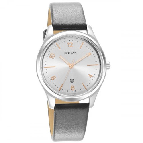 Titan Silver Dial Watch For Ladies