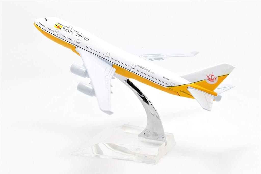 1:400 16cm Boeing B747 Royal Brunei Airlines Metal Airplane Model Plane Toy