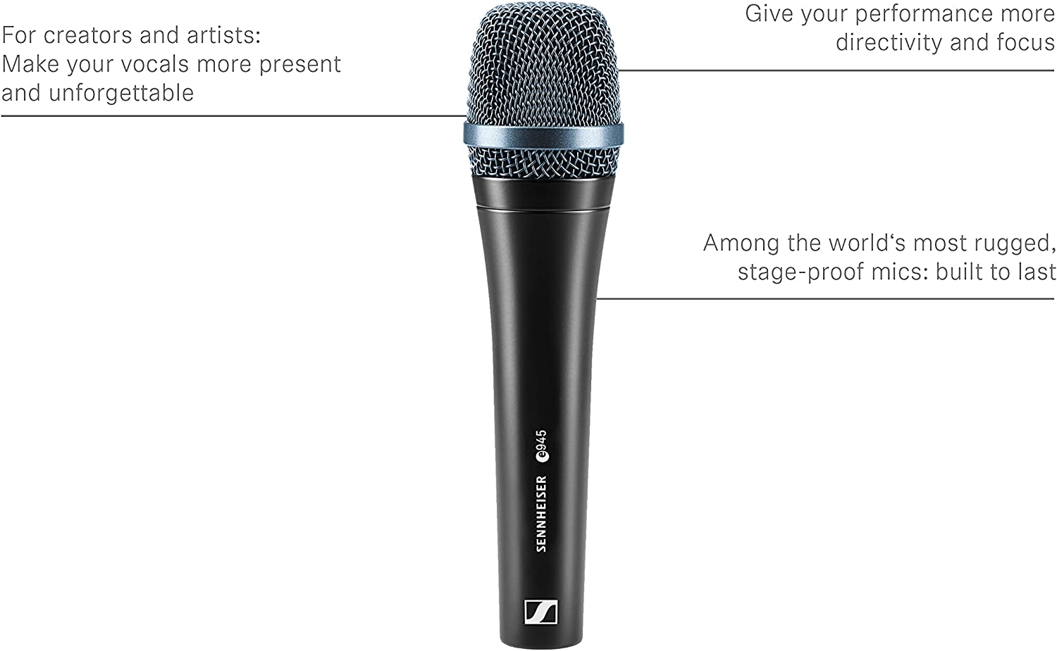 Sennheiser Professional E 945 Dynamic Super Cardioid Vocal Microphone