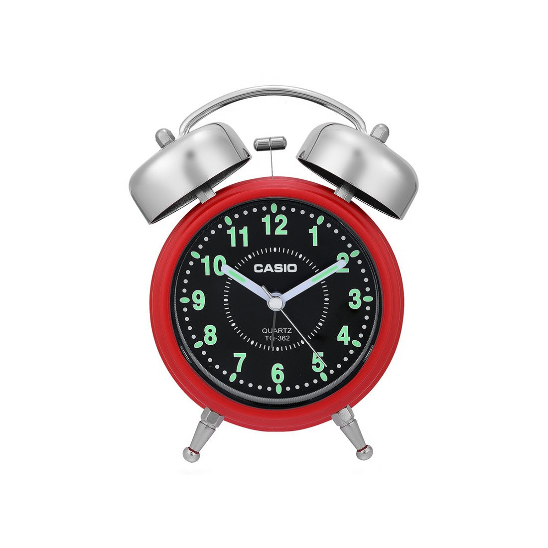 Casio Alarm Table Clock TQ-362-4ADF | Reliable Timekeeping | Travel | Wake Up Routine | Snooze Function | Battery Operated | Portable | White Face | Halabh.com