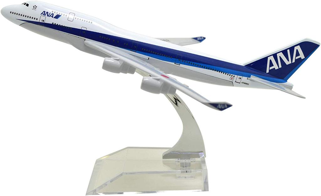 1:400 16cm Boeing B747-400 ANA Airlines Metal Airplane Model Plane Toy