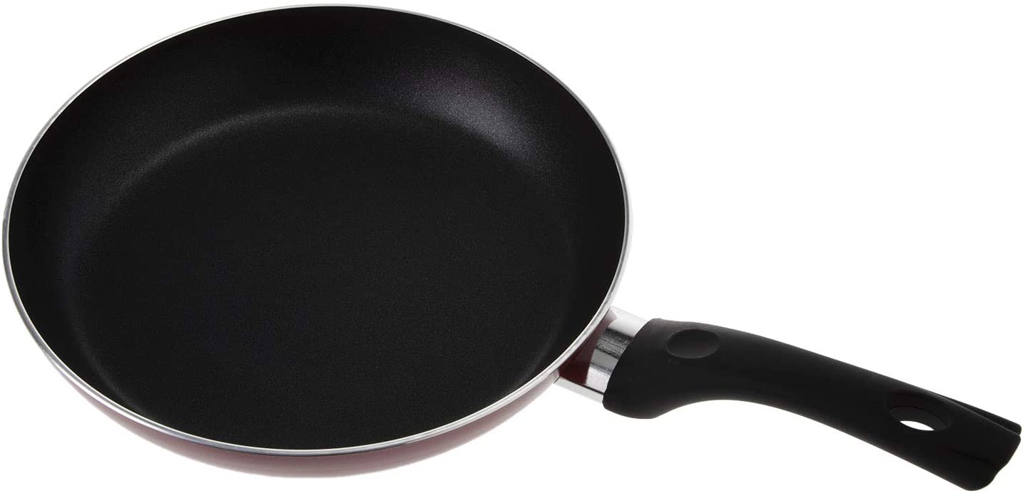 Royalford Aluminum Non Flat Fry Pan 1 Piece Red