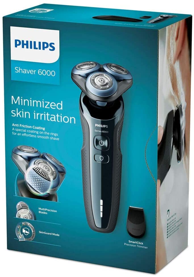 PHILIPS S6630, Series 6000 Wet And Dry Electric Shaver, Black