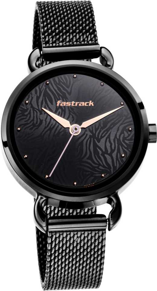 Fastrack Animal Print Women's Watch 6221NM02 | Stainless Steel | Mesh Strap | Water-Resistant | Minimal | Quartz Movement | Lifestyle | Business | Scratch-resistant | Fashionable | Halabh.com