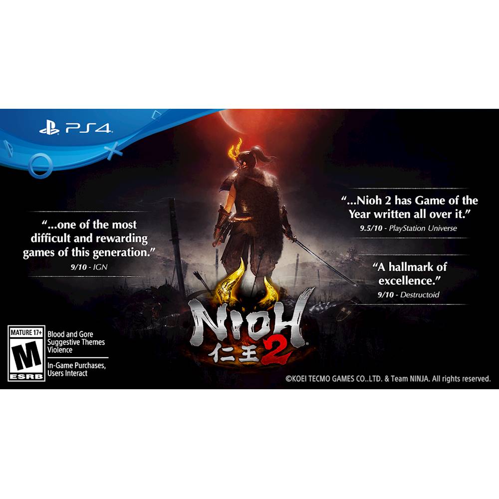Nioh 2 Standard Edition - PlayStation 4