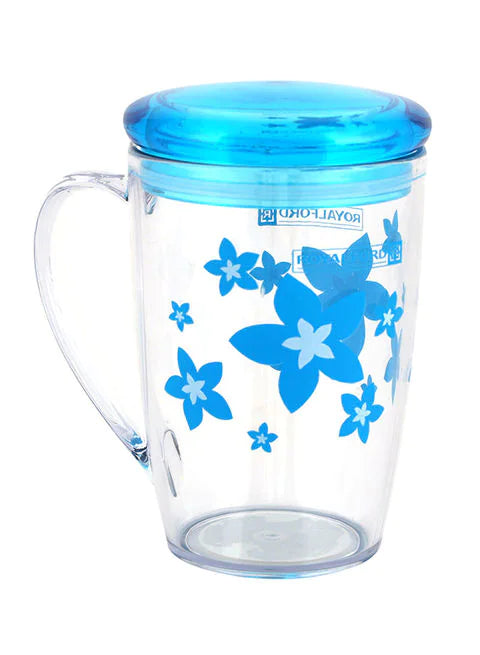 Royalford Acrylic Cup With Lid 350 mL RF5656