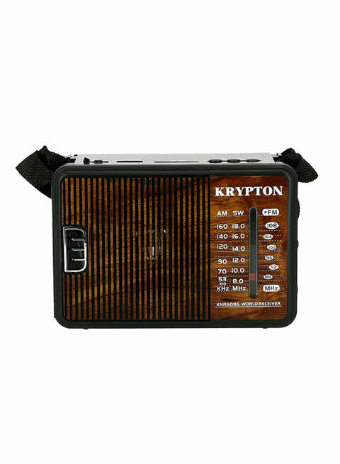 Krypton Rechargeable Radio Brown