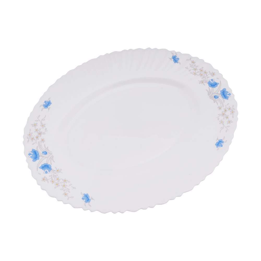 Royalford Opal Ware Romantic Oval Plate 14 Inch