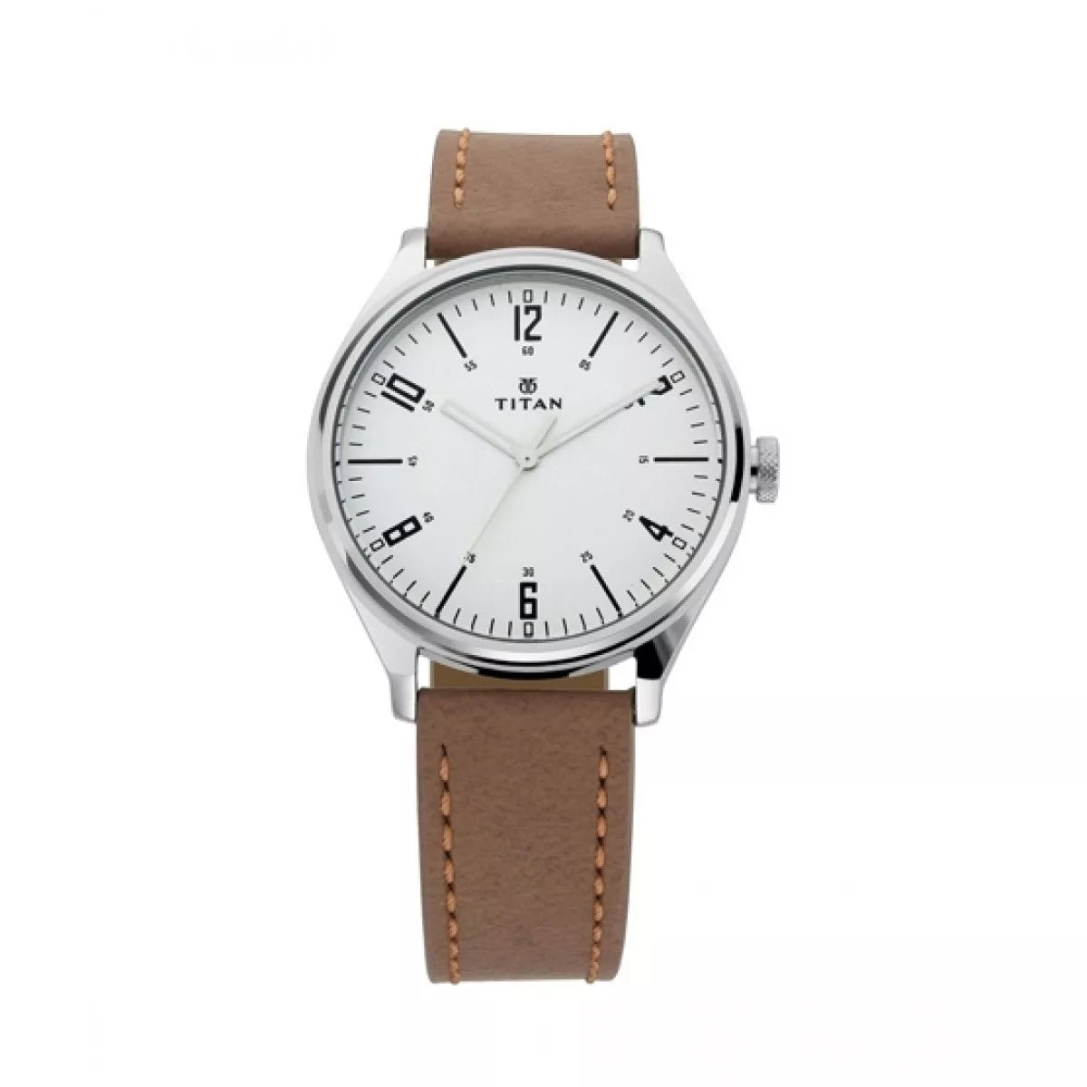Titan Work Wear Men's Watch 1802SL01 | Leather Band | Water-Resistant | Quartz Movement | Classic Style | Fashionable | Durable | Affordable | Halabh.com