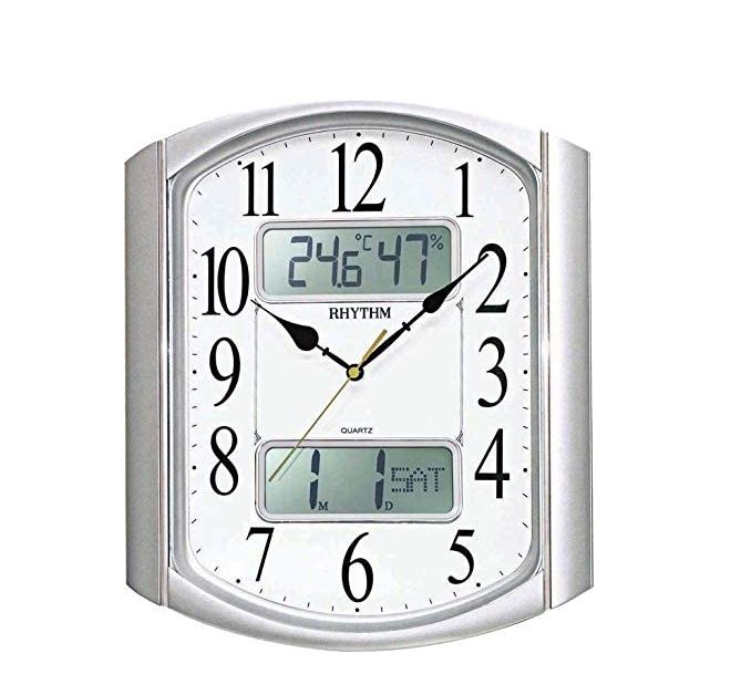 Rhythm Wall Clock CFG708NR19 | stylish watch | accurate timekeeping | wall clock | round clock | Casio watch | wall watch | home décor | timepiece | Halabh.com