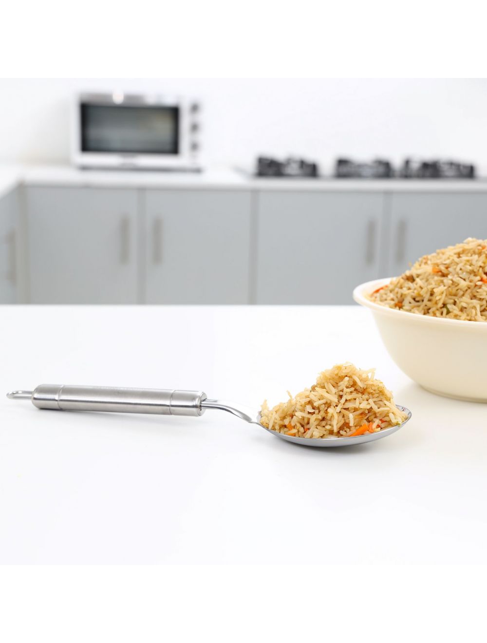 Royalford Stainless Steel Rice Spoon Silver