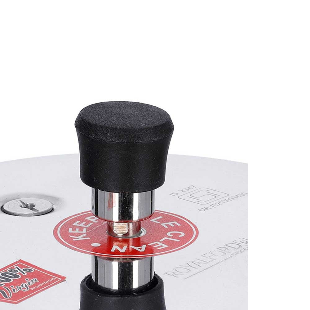 Royalford Aluminum Pressure Cooker 5 Litre Silver