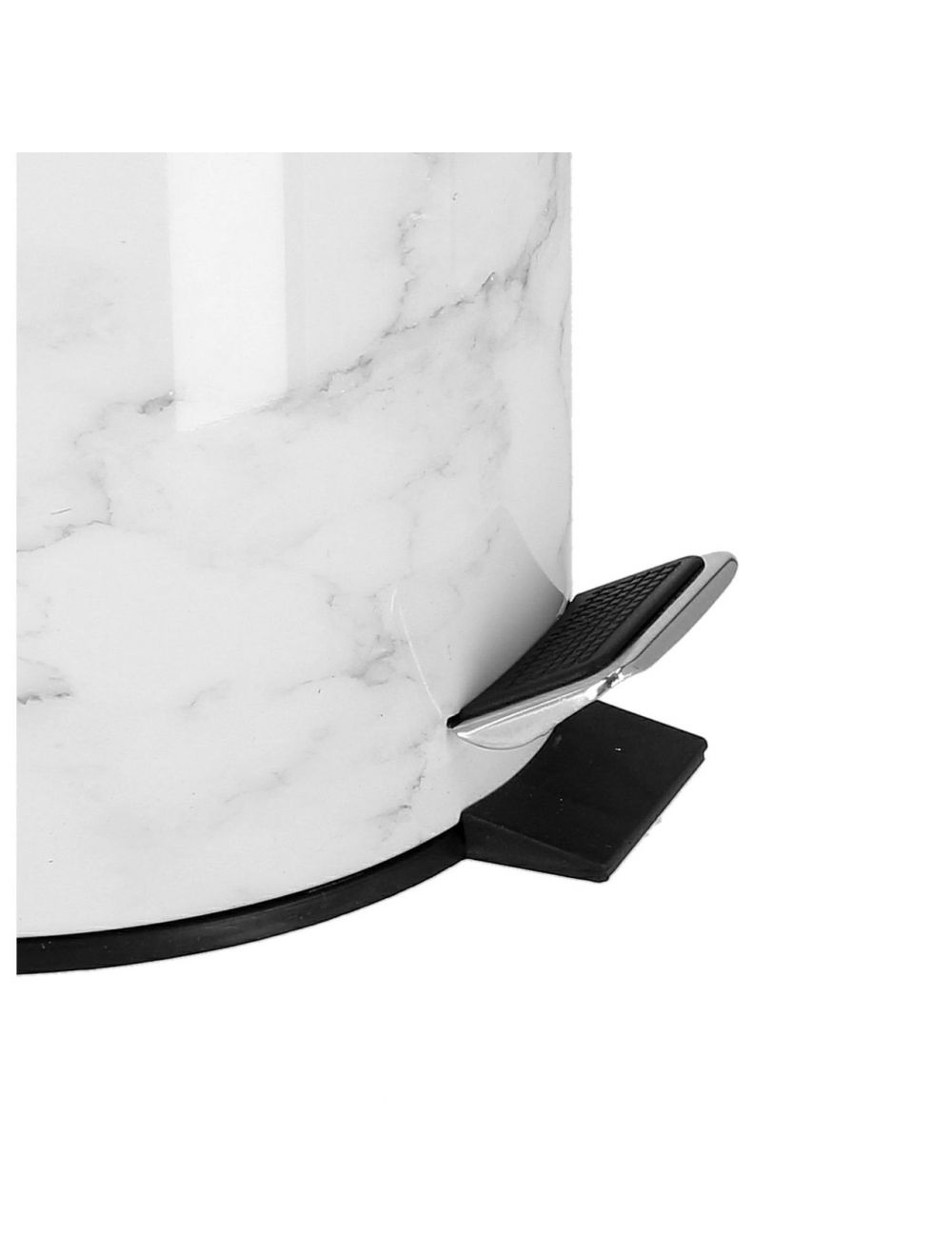 Royalford 5L Marble Design Dust Bin White & Grey