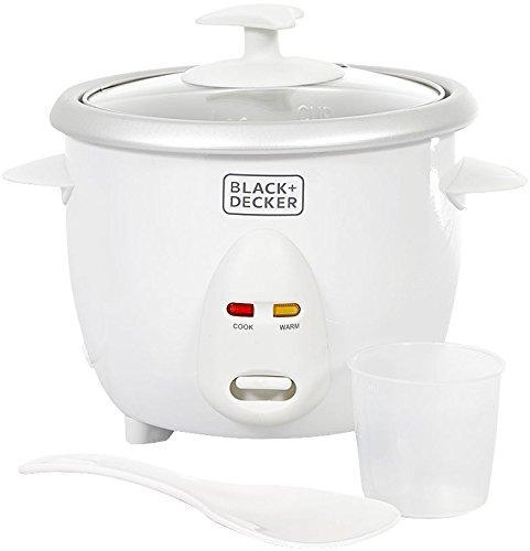 Black & Decker 350W 0.6L Automatic Rice Cooker White