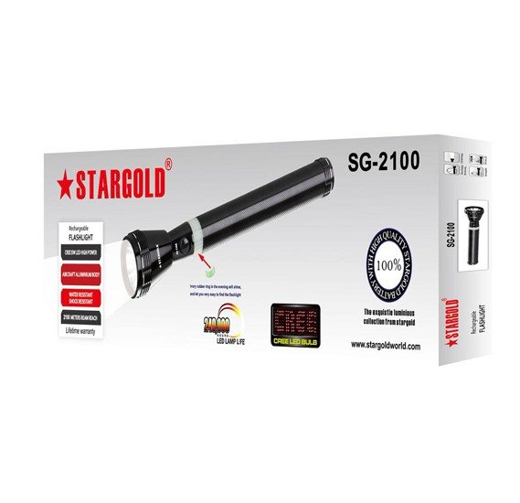Stargold Rechargeable LED Flashlight SG-2100
