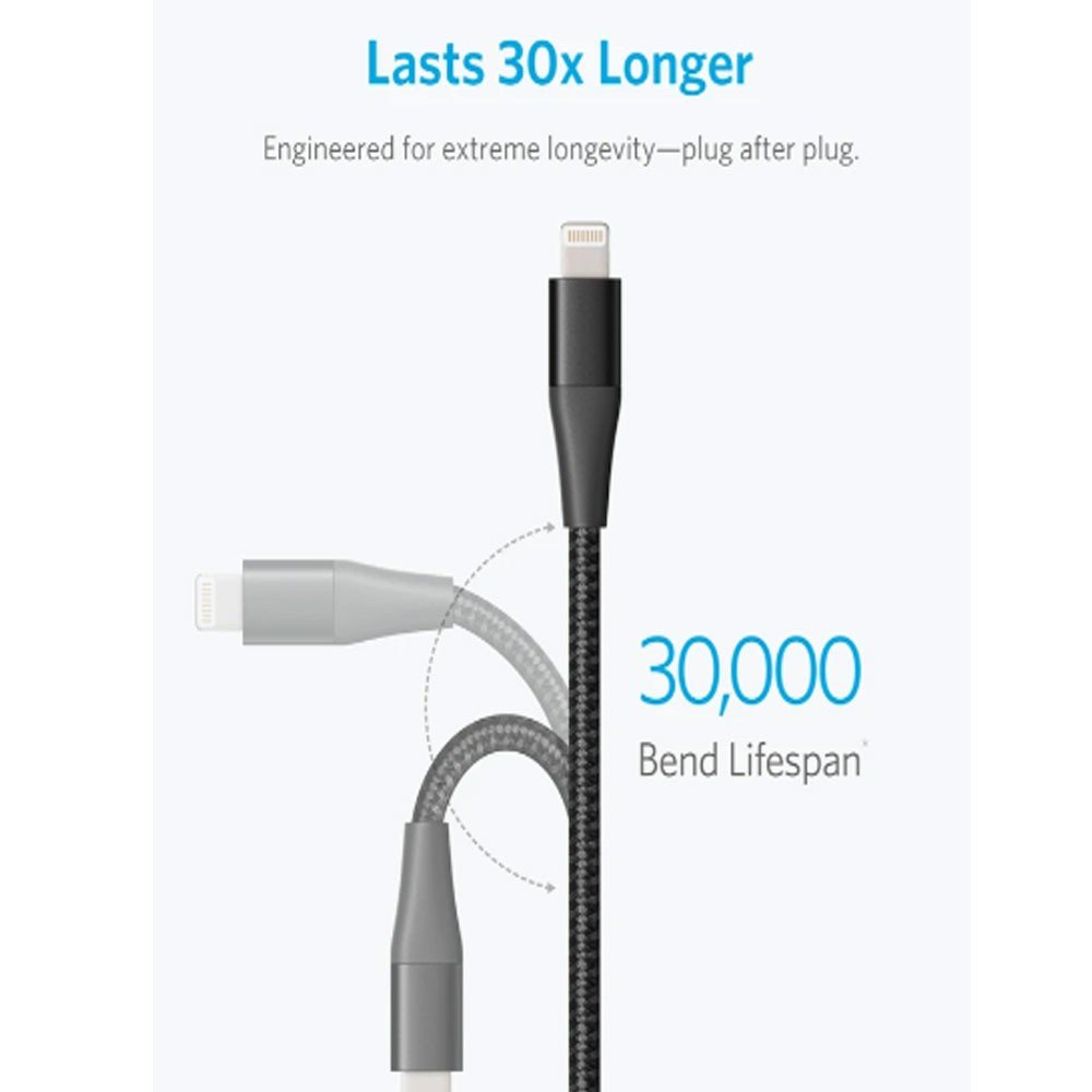 Anker Powerline III Lightning Cable 3ft Black