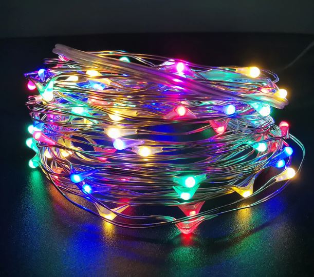 string lights fairy garland Christmas decoration lights, remote control waterproof battery power supply