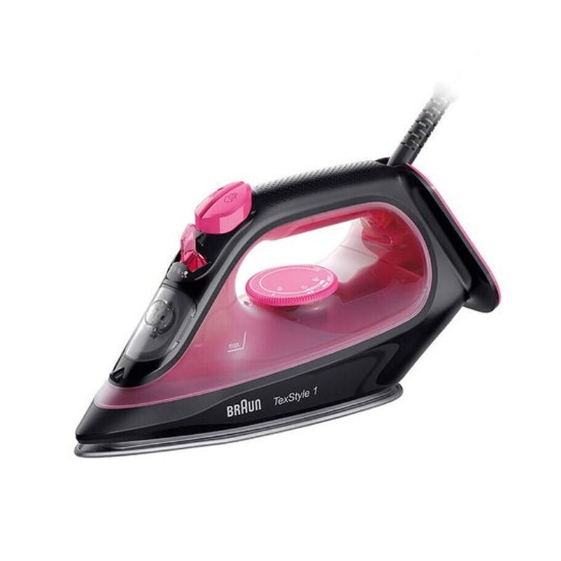 Braun TexStyle 1 Steam Iron 2000W 220ml Tank Purple | reliable performance | lightweight | variable steam settings | safety features | stylish | even heat distribution | Halabh.com