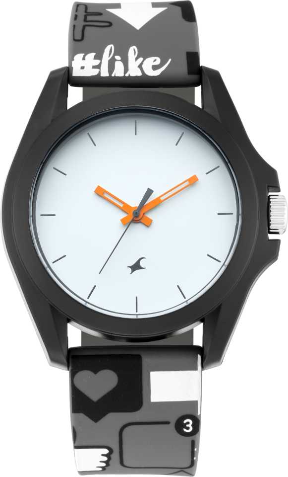 Fastrack Unisex Analog Watch 68011PP04 | Resin | Water-Resistant | Minimal | Quartz Movement | Lifestyle| Business | Scratch-resistant | Fashionable | Halabh.com