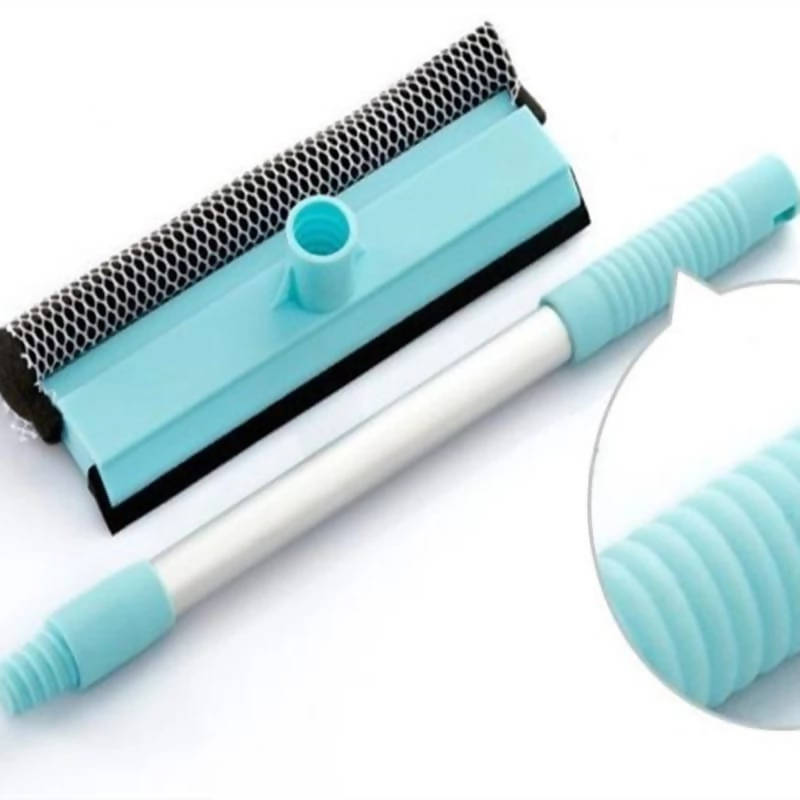 Double Sided Window Glass Cleaner Adjustable Long Handle Rotating Head Brush More Convenient
