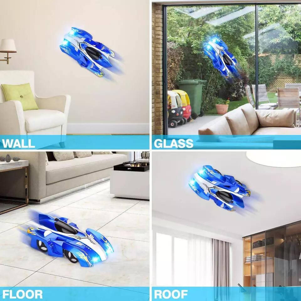 Watch or Handle Wireless Electric Remote Control Mini Stunt Climbing Car Brick and Glass Wall Drift Toy Racing Car for Kids