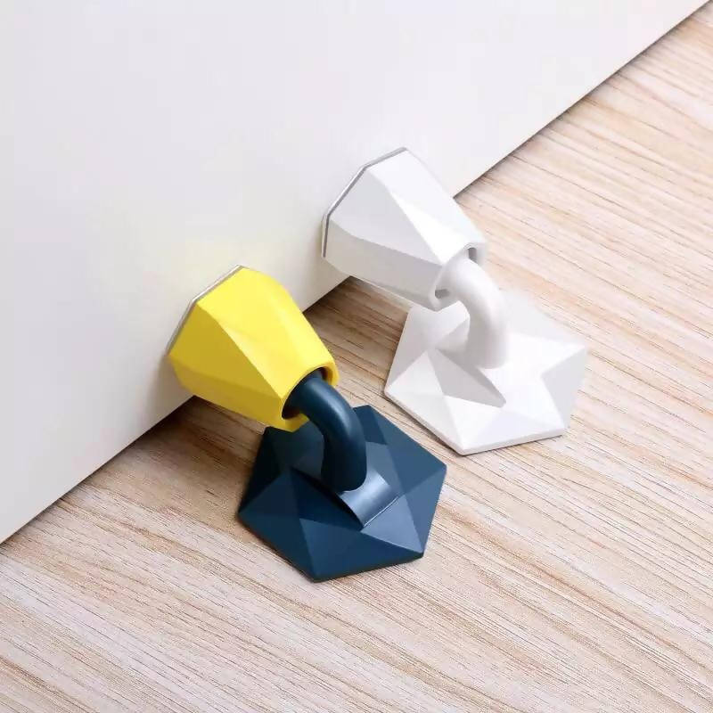 1pc Silicone Suction-type Door Stopper Self-adhesive Door Wall Buffer Practical Floor Protector Bracket Wall Protector Bumper