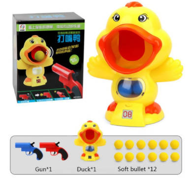 Mouth Duck Educational Toy Simulation Shooting Children Toy Gun Air Powered Soft Bullet Gun Can Fire Bullets Children Toy Gift