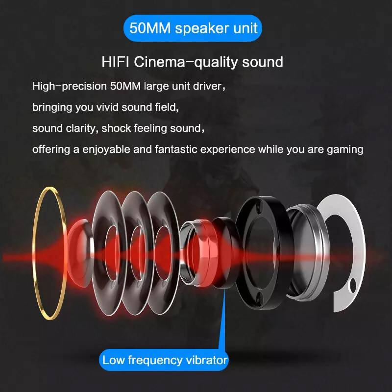 Buy LED Light Gaming Headset with Mic | USB Wired Headphones