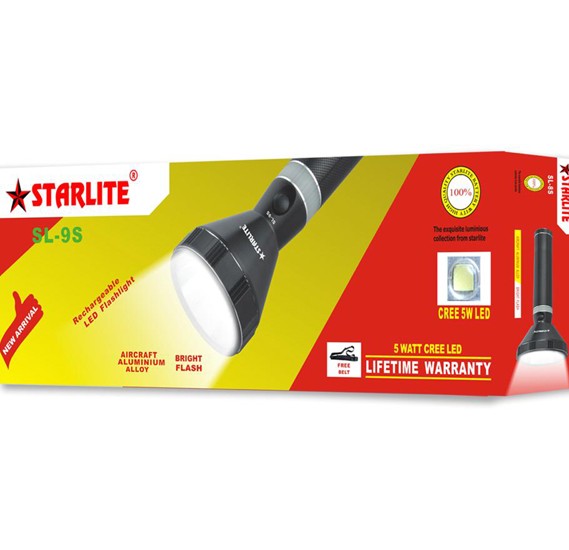 Starlite Rechargeable LED Flashlight SL-9S